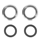 2 Sets Faucet Adapter Straight Thread 15/16in Male 27/32in Female to 17/16in Garden Hose