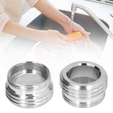 2 Sets Faucet Adapter Straight Thread 15/16in Male 27/32in Female to 17/16in Garden Hose