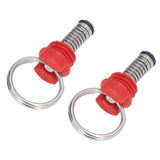 2Pcs Keg Pressure Relief Valve Ball Lock Lid Cornelius Style Accessory Set Kit for Safety Red