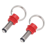 2Pcs Keg Pressure Relief Valve Ball Lock Lid Cornelius Style Accessory Set Kit for Safety Red