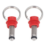 2Pcs Keg Pressure Relief Valve Ball Lock Lid Cornelius Style Accessory Set Kit for Safety Red