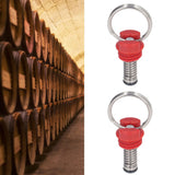 2Pcs Keg Pressure Relief Valve Ball Lock Lid Cornelius Style Accessory Set Kit for Safety Red