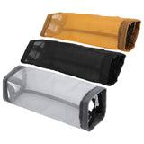 Grocery Bag Holder Large Capacity Durable Polyester Transparent Space Saving Trash Bag Holder for Home Kitchen Yellow
