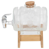 Beverage Barrel Thickened Glass Sealed Medlar Ginseng Wine Brewing Jar Dispenser with Faucet for Home In Australia - Darrahopens