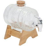 Beverage Barrel Thickened Glass Sealed Medlar Ginseng Wine Brewing Jar Dispenser with Faucet for Home