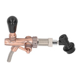 G5/8 Beer Faucet Brass Stainless Steel Beer Tap Adjustable Beer Faucet with Quick Connector Red Bronze