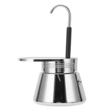 Single Spout Mocha Pot Stainless Steel Hand Pour Latte Classic Coffee Pot for Home Office 50ml