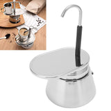 Single Spout Mocha Pot Stainless Steel Hand Pour Latte Classic Coffee Pot for Home Office 50ml