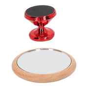 Coffee Reflective Mirror Multidirectional Rotation Adjustable Magnetism Observative Mirror for Kitchen Red