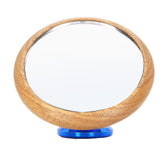 Coffee Flow Rate Observation Reflective Mirror Walnut 360 Degree Rotatable Visual Extraction Coffee Shot Mirror Blue