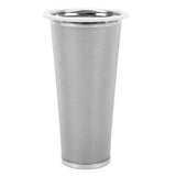 304 Stainless Steel Cold Brew Coffee Filter Cone Mesh with White Rubber Circle Coffee Brew Infuser for Fruit Drink 8x15cm/3.1x5.9in In Australia - Darrahopens