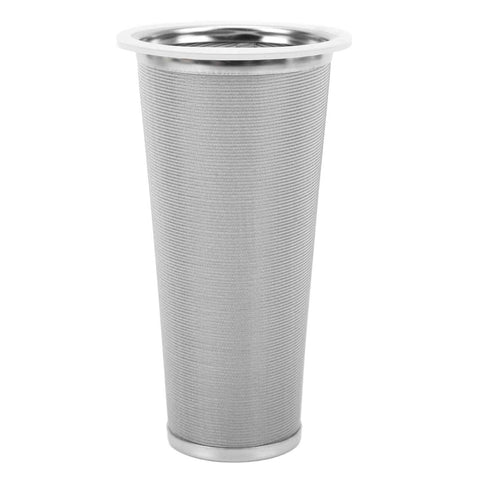 304 Stainless Steel Cold Brew Coffee Filter Cone Mesh with White Rubber Circle Coffee Brew Infuser for Fruit Drink 8x15cm/3.1x5.9in In Australia - Darrahopens