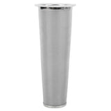 304 Stainless Steel Cold Brew Coffee Filter Cone Mesh with White Rubber Circle Coffee Brew Infuser for Fruit Drink 8x21cm/3.1x8.2in