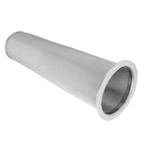 304 Stainless Steel Cold Brew Coffee Filter Cone Mesh with White Rubber Circle Coffee Brew Infuser for Fruit Drink 8x21cm/3.1x8.2in