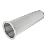 304 Stainless Steel Cold Brew Coffee Filter Cone Mesh with White Rubber Circle Coffee Brew Infuser for Fruit Drink 8x21cm/3.1x8.2in
