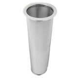 304 Stainless Steel Cold Brew Coffee Filter Cone Mesh with White Rubber Circle Coffee Brew Infuser for Fruit Drink 8x21cm/3.1x8.2in