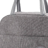 Lunch Bag High Capacity Reusable Tote Heat Preservation Dinner Insulation Hangbag Gray
