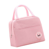 Lunch Bag High Capacity Reusable Tote Heat Preservation Dinner Insulation Hangbag Pink In Australia - Darrahopens
