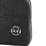Lunch Bag High Capacity Reusable Tote Heat Preservation Dinner Insulation Hangbag Black