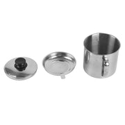 Oil Strainer Pot 1.3L Capacity 304 Stainless Steel Cooking Oil Container Anti Leakage for Home Restaurant
