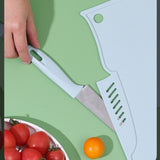 Plastic Utility Cutting Board Safe Multifunctional Portable Fruit Chopping Board With Knife Hanging Hole for Kitchen Blue In Australia - Darrahopens