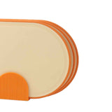 Cutting Board Food Grade Double Sided Prevent Slip Plastic Chopping Board with Holder Base for Meat Vegetable 3pcs Orange In Australia - Darrahopens