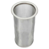 Cold Brew Coffee Filter Stainless Steel Reusable Wide Mouth Mesh Cylindrical Filter with White Gasket for Tea 8x15cm/3.15x5.91in