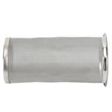 Cold Brew Coffee Filter Stainless Steel Reusable Wide Mouth Mesh Cylindrical Filter with White Gasket for Tea 8x15cm/3.15x5.91in