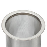Cold Brew Coffee Filter Stainless Steel Reusable Wide Mouth Mesh Cylindrical Filter with White Gasket for Tea 8x15cm/3.15x5.91in