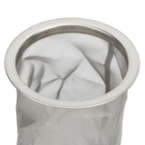 Cold Brew Coffee Filter Stainless Steel Reusable Wide Mouth Mesh Cylindrical Filter with White Gasket for Tea 8x21cm/3.15x8.27in