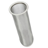 Cold Brew Coffee Filter Stainless Steel Reusable Wide Mouth Mesh Cylindrical Filter with White Gasket for Tea 8x21cm/3.15x8.27in