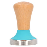 Wooden Coffee Tamper Food Grade Rustproof Easy To Clean Heavy Duty Coffee Tamper with Ergonomic Handle for Baristas Blue 51mm/2.0in In Australia - Darrahopens