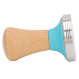 Wooden Coffee Tamper Food Grade Rustproof Easy To Clean Heavy Duty Coffee Tamper with Ergonomic Handle for Baristas Blue 51mm/2.0in In Australia - Darrahopens