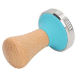 Wooden Coffee Tamper Food Grade Rustproof Easy To Clean Heavy Duty Coffee Tamper with Ergonomic Handle for Baristas Blue 51mm/2.0in In Australia - Darrahopens