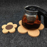 Flower Wooden Coaster Nordic Style Flower Shape Cork Coaster Kitchen Insulation Mat Dining Table Mat S In Australia - Darrahopens