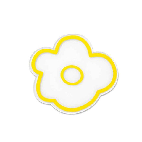 Acrylic Flower Coaster Heat Insulation Cute Flower Transparent Stable NonslipAcrylic Coasters Yellow In Australia - Darrahopens