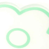 Acrylic Flower Coaster Heat Insulation Cute Flower Transparent Stable NonslipAcrylic Coasters Green