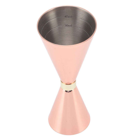 Jigger Stainless Steel 30mm to 60mm Elegant Flexible Jigger Cone for Cocktail Bartending Copper Plating In Australia - Darrahopens