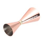 Jigger Stainless Steel 30mm to 60mm Elegant Flexible Jigger Cone for Cocktail Bartending Copper Plating