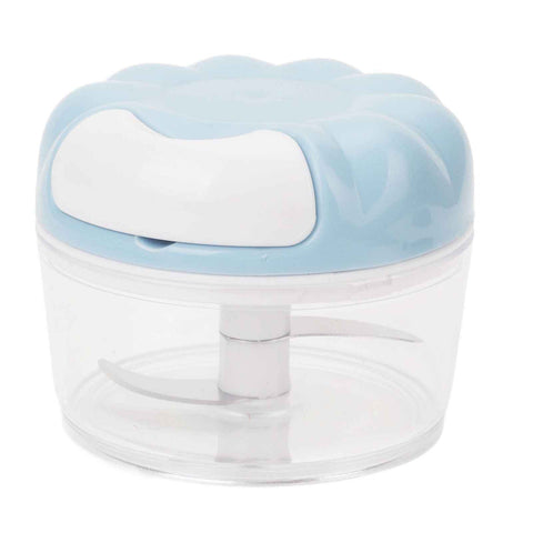 Garlic Chopper Manual Mini Safe Multipurpose Transparent Garlic Mincer with Drawstring for Kitchen Blue In Australia - Darrahopens