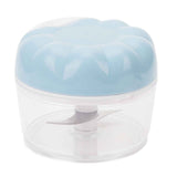 Garlic Chopper Manual Mini Safe Multipurpose Transparent Garlic Mincer with Drawstring for Kitchen Blue In Australia - Darrahopens