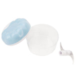 Garlic Chopper Manual Mini Safe Multipurpose Transparent Garlic Mincer with Drawstring for Kitchen Blue