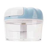 Garlic Chopper Manual Mini Safe Multipurpose Transparent Garlic Mincer with Drawstring for Kitchen Blue In Australia - Darrahopens