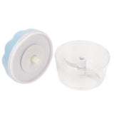 Garlic Chopper Manual Mini Safe Multipurpose Transparent Garlic Mincer with Drawstring for Kitchen Blue