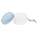 Garlic Chopper Manual Mini Safe Multipurpose Transparent Garlic Mincer with Drawstring for Kitchen Blue