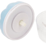 Garlic Chopper Manual Mini Safe Multipurpose Transparent Garlic Mincer with Drawstring for Kitchen Blue