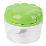Garlic Chopper Manual Mini Safe Multipurpose Transparent Garlic Mincer with Drawstring for Kitchen Green In Australia - Darrahopens