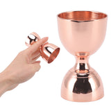 Cocktail Jigger 30/60ml Stainless Steel Durable High Accuracy Wide Opening Shot Measure Jigger for Cocktail Liquor 30/60ml Rose Gold