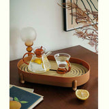 Tea Tray Simple Double Layer Pure Color Uniform Draining Holes Detachable Design Plastic Tea Tray Serving Brown In Australia - Darrahopens