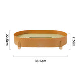 Tea Tray Simple Double Layer Pure Color Uniform Draining Holes Detachable Design Plastic Tea Tray Serving Brown In Australia - Darrahopens